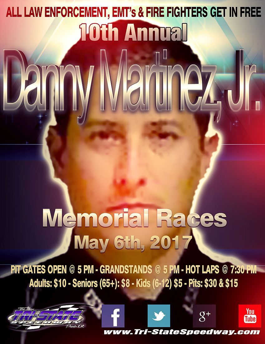 10th Annual Danny Martinez, Jr. Memorial Races and Law Enforcement, EMT and Firefighters Night