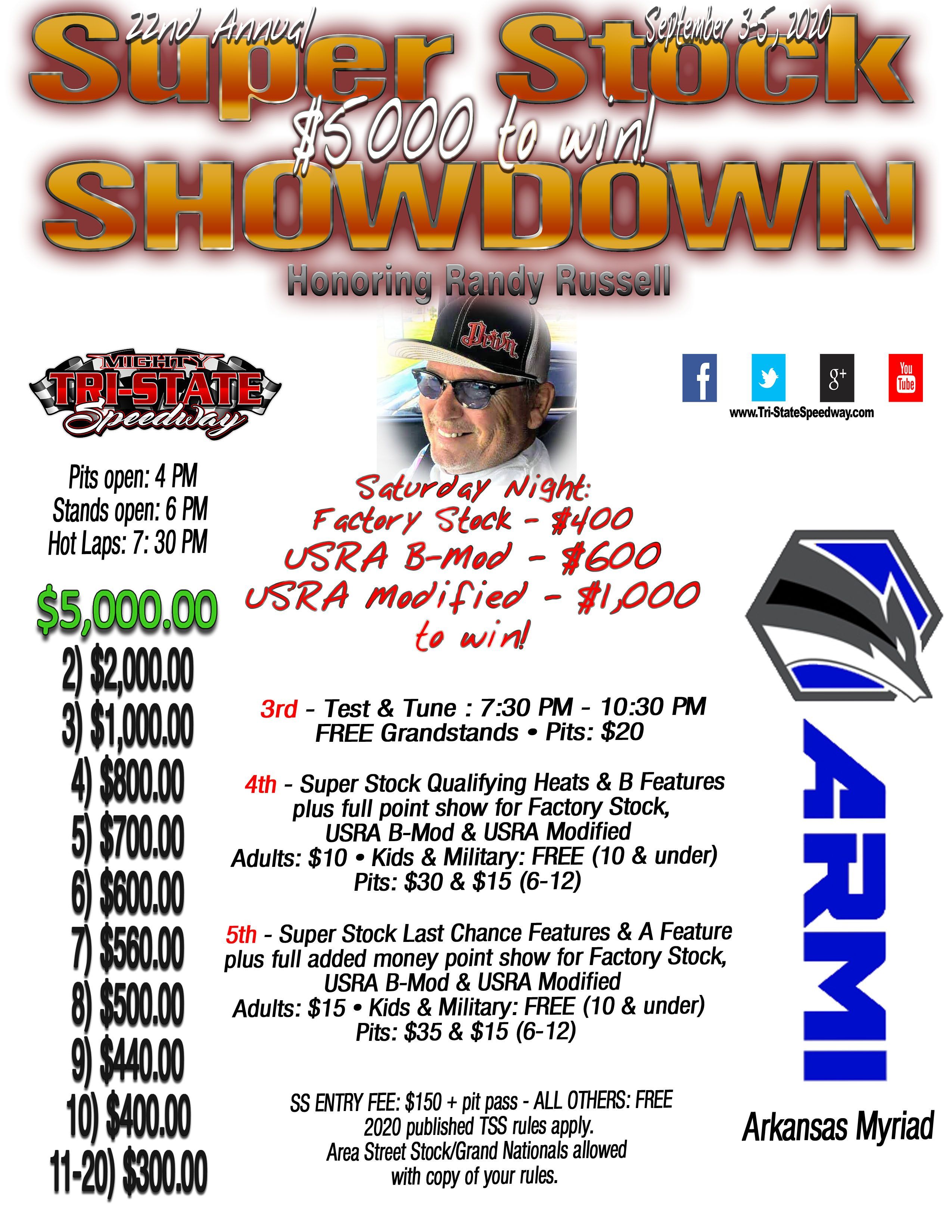 22nd Annual Super Stock Showdown Honoring Randy Russell