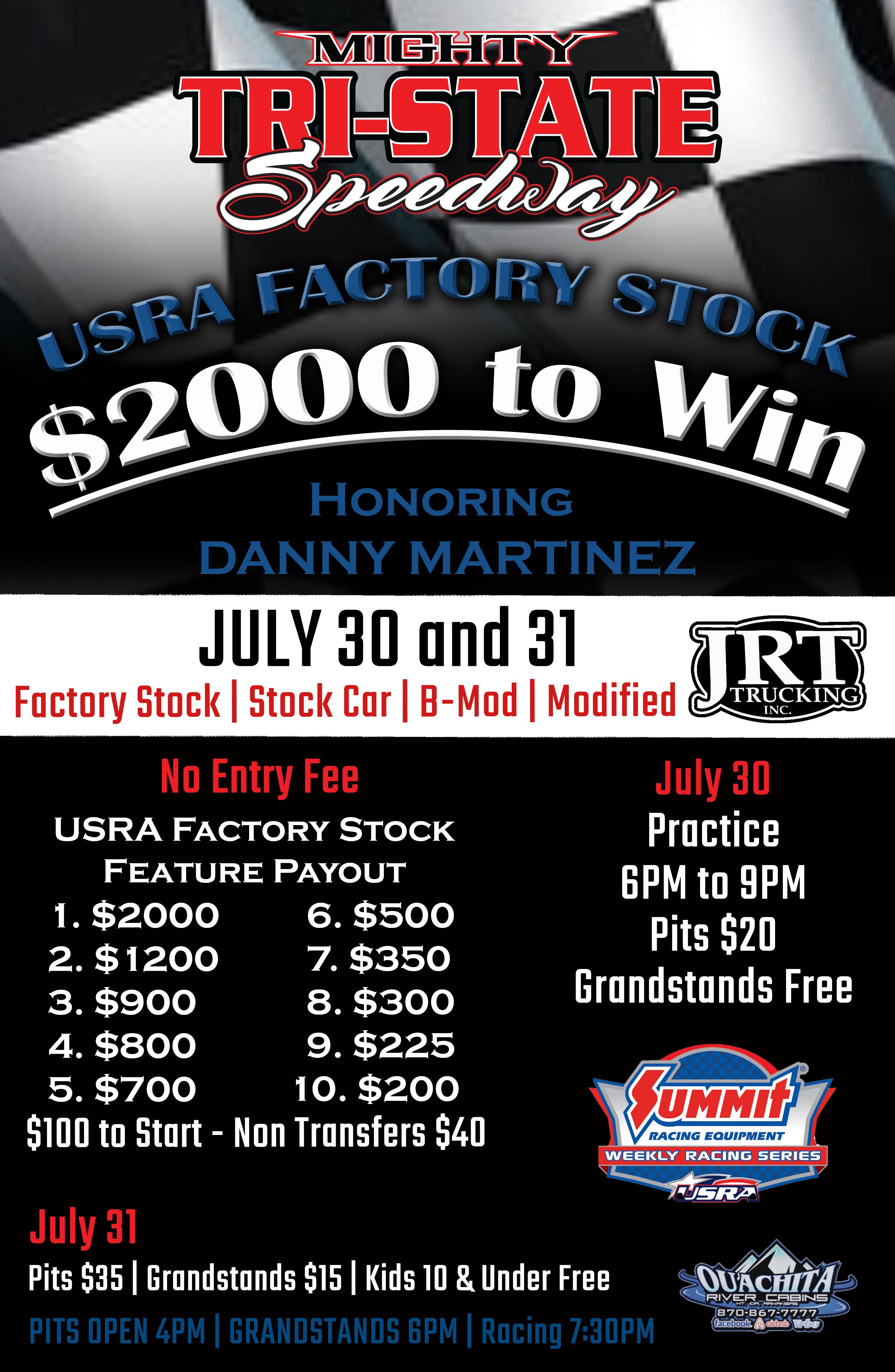 $2,000 to win USRA Factory Stock