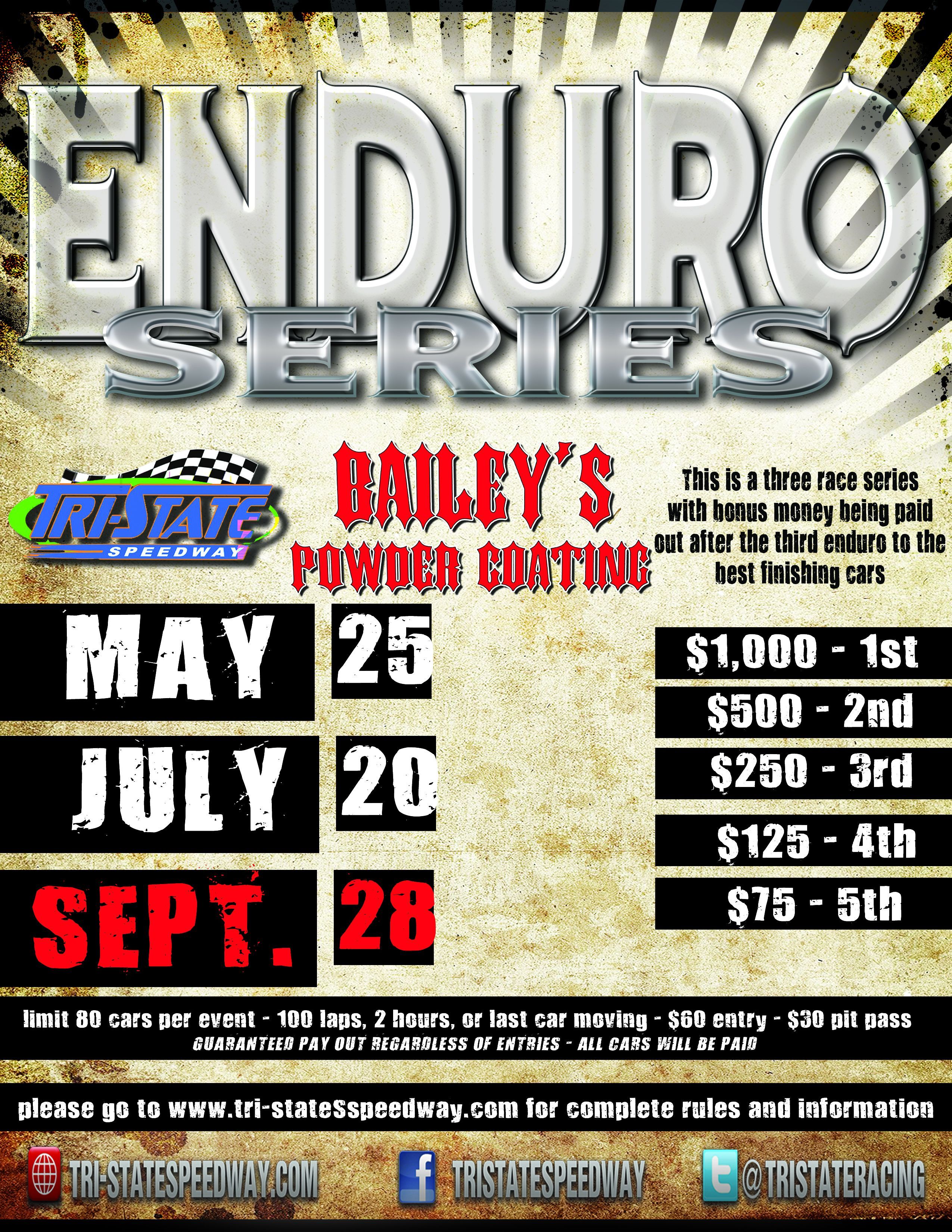 It's time for the 43rd Annual Points Championship and Enduro Series finale'!